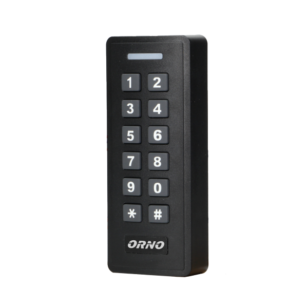 Code lock with card and proximity tags reader, with visitor access function, anthracite